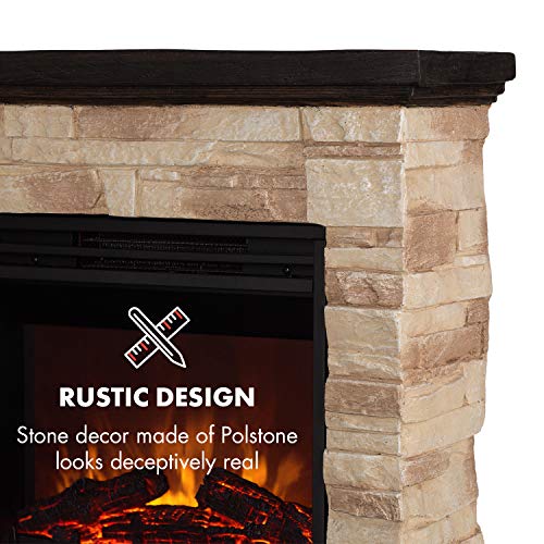 Klarstein Kaprun Electric Fireplace with Remote Control