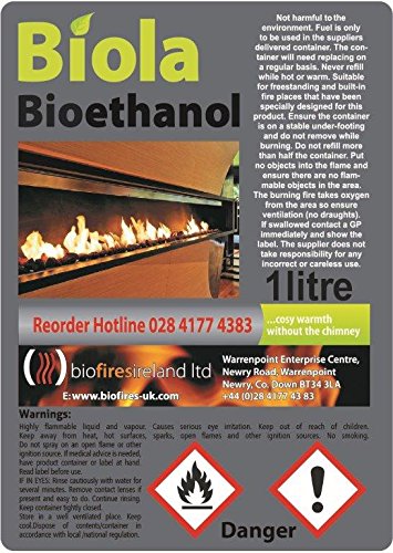 Premium 6L Bioethanol for Fireplaces and Stoves
