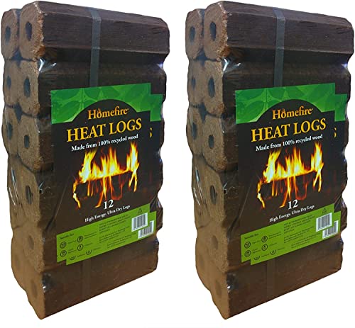 Homefire Ultra Dry Heat Logs for Open Fires