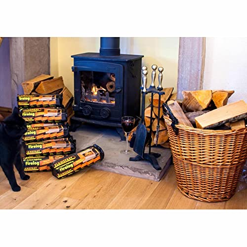 Instant Smoke-Free Firelogs for Outdoor Fireplaces - 12 Pack