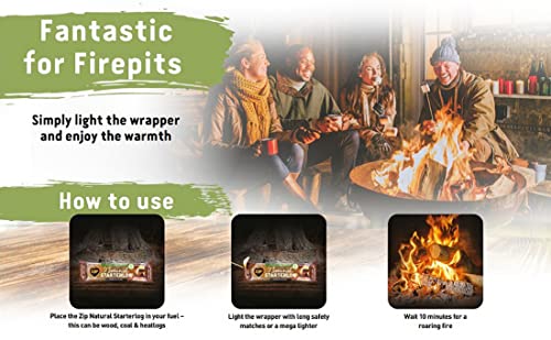 ZIP Natural Smokeless Starter Logs - 16 Pack