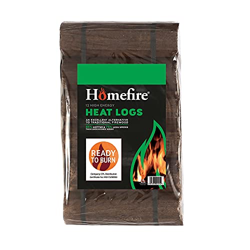 Homefire 100% Recycled Ultra-Dry Heatlogs - 12 Pack