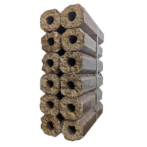 High-Energy Firewood Logs with Fire Starters - 36 Pack