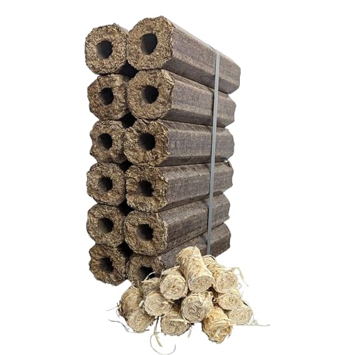 High-Energy Firewood Logs with Fire Starters - 36 Pack