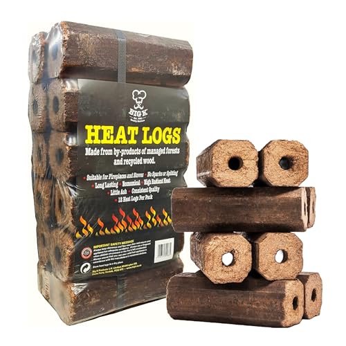 Compressed Heat Logs - Pack of 12 Briquettes