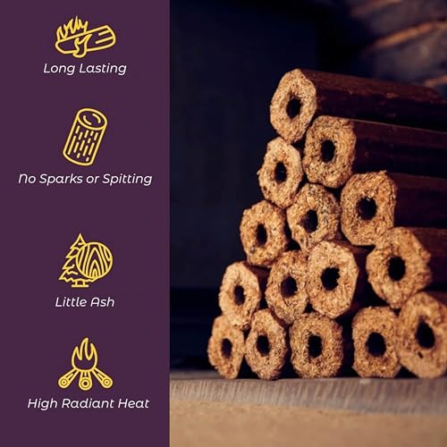 Compressed Heat Logs - Pack of 12 Briquettes