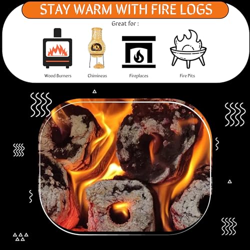 Compressed Heat Logs - Pack of 12 Briquettes