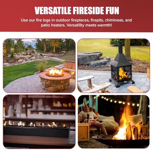 Instant Light Fire Logs for Outdoor Use – 12 Pack