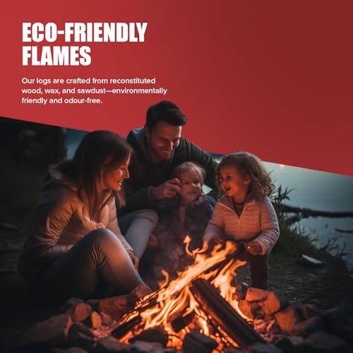 Instant Light Fire Logs for Outdoor Use – 12 Pack