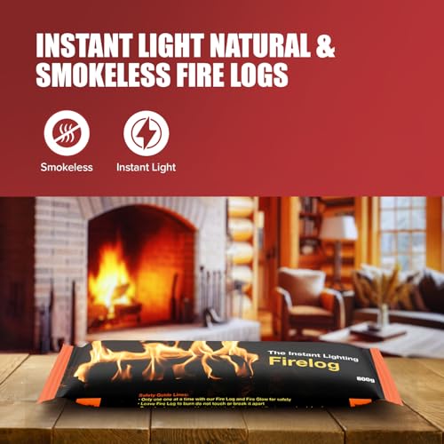 Instant Light Fire Logs for Outdoor Use – 12 Pack