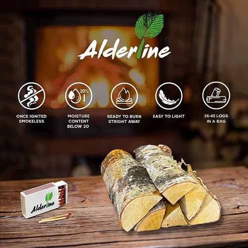 Alderline Premium Kiln-Dried Birch Firewood 20kg