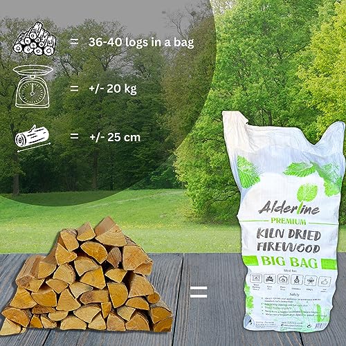 Alderline Premium Kiln-Dried Birch Firewood 20kg