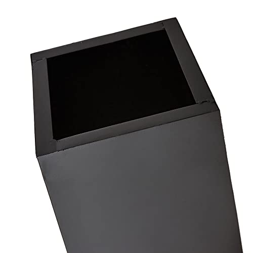 Trueshopping Tall Black Steel Chiminea Fire Pit