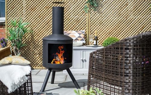 Barola Contemporary Steel Chimney Stove