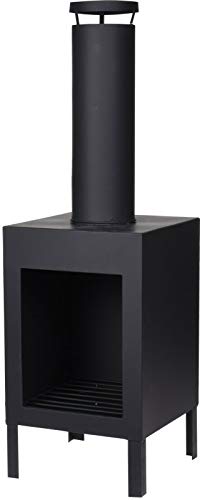 Rammento Outdoor Steel Fireplace – 100cm Tall