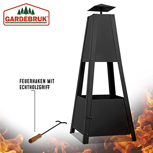 Garden Pyramid Outdoor Stove with Door