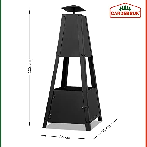 Garden Pyramid Outdoor Stove with Door