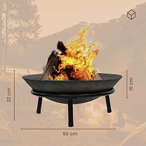 Cast Iron Outdoor Fire Pit for Garden 50cm