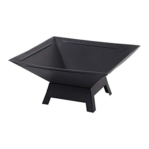 Parkland Square Outdoor Fire Pit with Grill