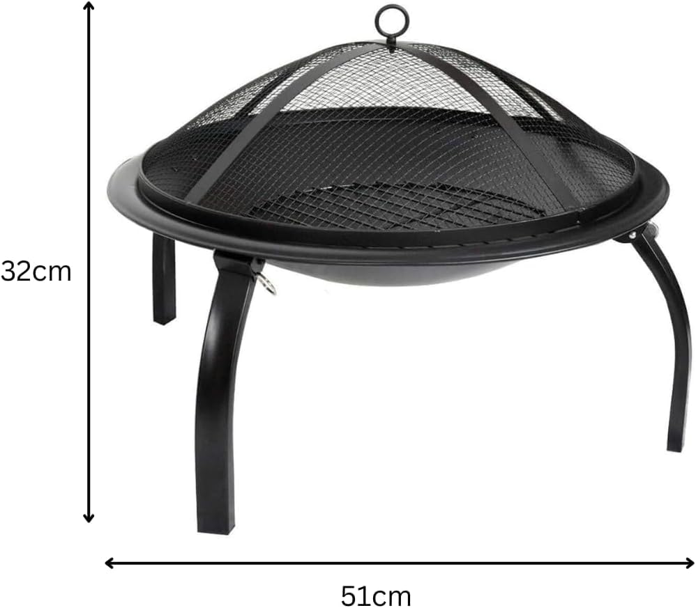 Garden Mile 58.4 cm Round Iron Fire Pit