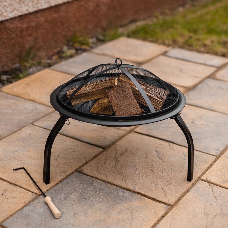 Garden Mile 58.4 cm Round Iron Fire Pit