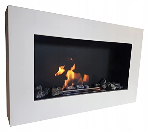 Bio Ethanol Fireplace Biofire B2C White Matte