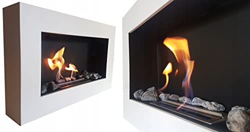 Bio Ethanol Fireplace Biofire B2C White Matte