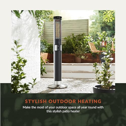 Swan Al Fresco Electric Column Patio Heater, 2000W
