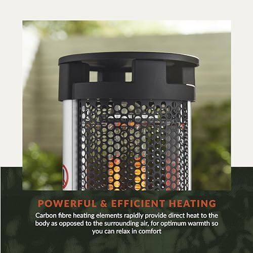 Swan Al Fresco Electric Column Patio Heater, 2000W