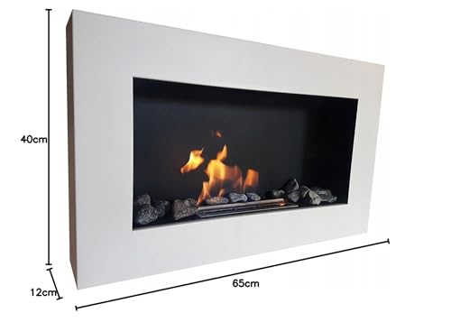 Bio Ethanol Fireplace Biofire B2C White Matte