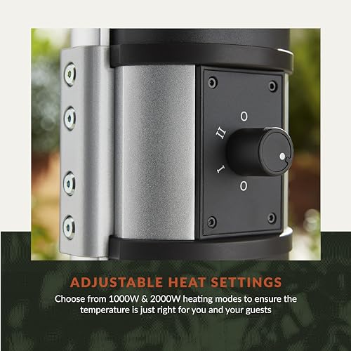 Swan Al Fresco Electric Column Patio Heater, 2000W