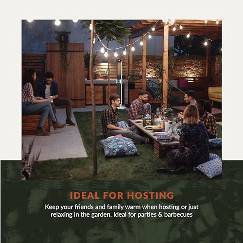 Swan Al Fresco Electric Column Patio Heater, 2000W