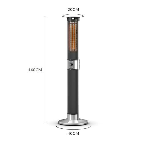 Swan Al Fresco Electric Column Patio Heater, 2000W