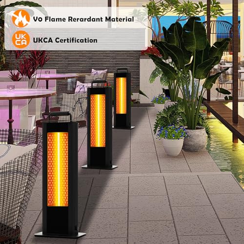 TANGZON 1200W Double-Sided Portable Patio Heater