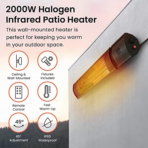 Pro Breeze Wall-Mounted Infrared Patio Heater