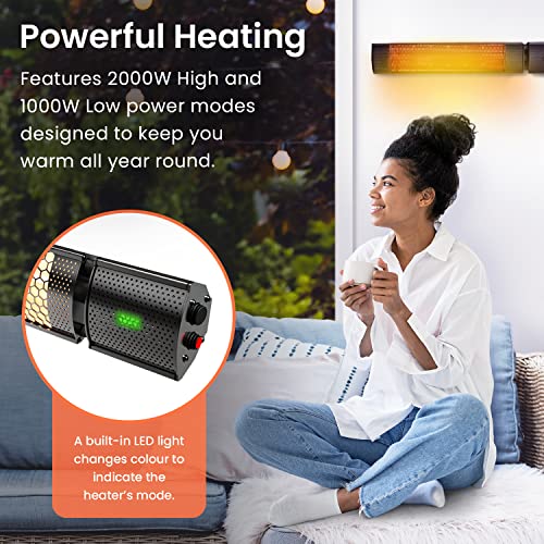Pro Breeze Wall-Mounted Infrared Patio Heater