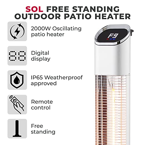 Tower T978519 2000W Freestanding Patio Heater