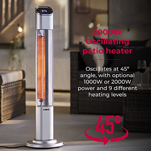 Tower T978519 2000W Freestanding Patio Heater