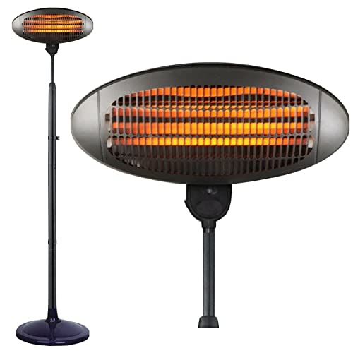 Rockline 2KW Adjustable Outdoor Quartz Patio Heater