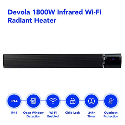 Devola Smart Electric Patio Heater 1800W