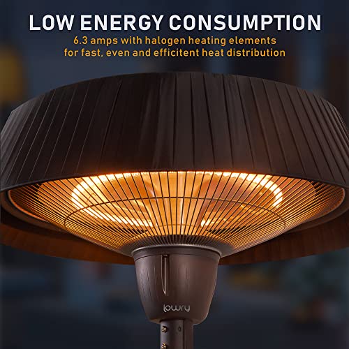 Lowry 1.5KW Outdoor Electric Patio Heater
