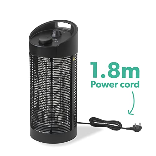 Tabletop Oscillating Electric Heater - Black