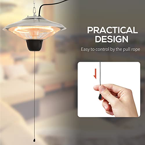 Outsunny 1500W Hanging Electric Patio Heater