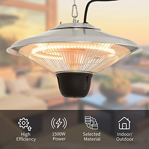Outsunny 1500W Hanging Electric Patio Heater
