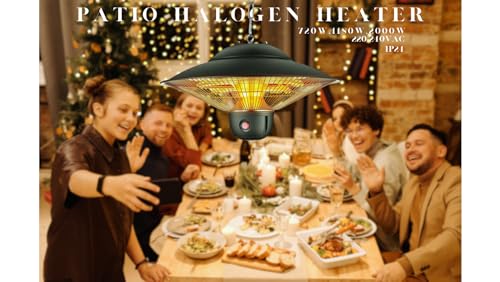 Suprills 2000W Waterproof Ceiling Mounted Halogen Heater