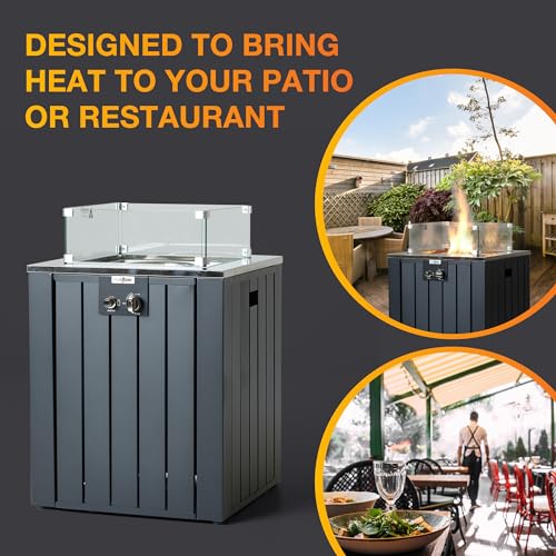 Realglow 13KW Stripe Gas Patio Heater