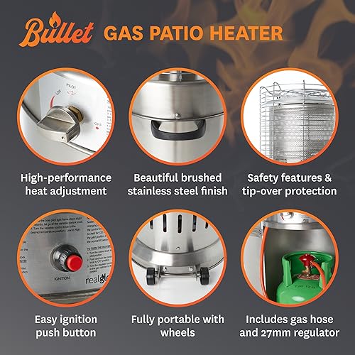 RealGlow 13KW Adjustable Gas Patio Heater
