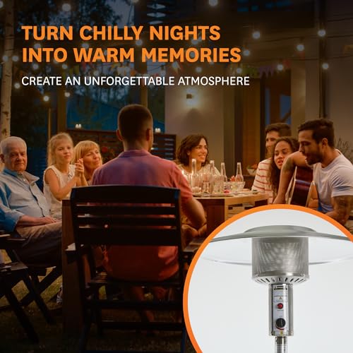 Glow Warm 13 kW Gas Patio Heater - Black