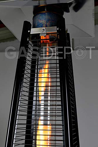 Gasdepot Outdoor Pyramid Patio Heater, 13 kW, Black
