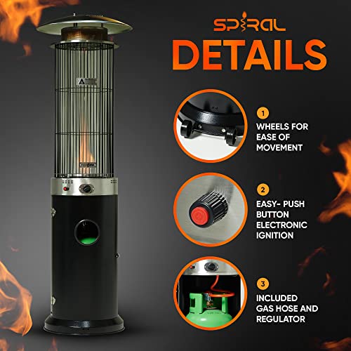 REALGLOW 13.5KW Spiral Flame Gas Patio Heater